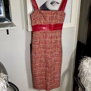 Dolce & Gabbana tweed dress with snake skin